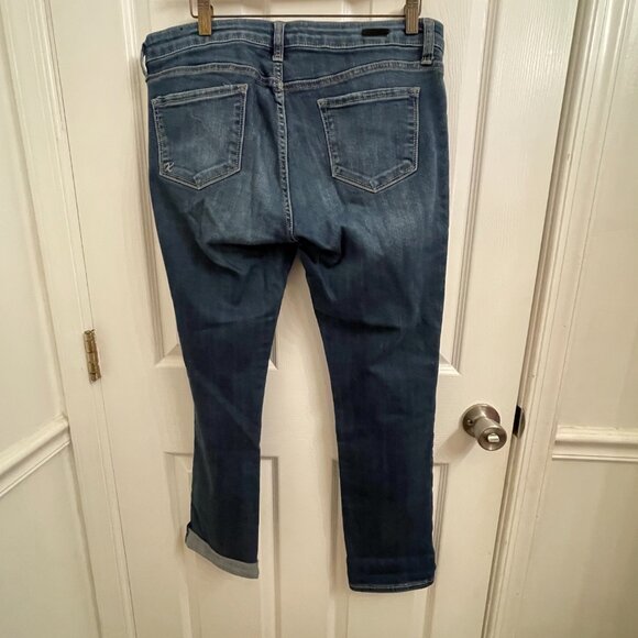 Kut From the Kloth Distressed Denim Ankle Jeans size 10 - Picture 2 of 5